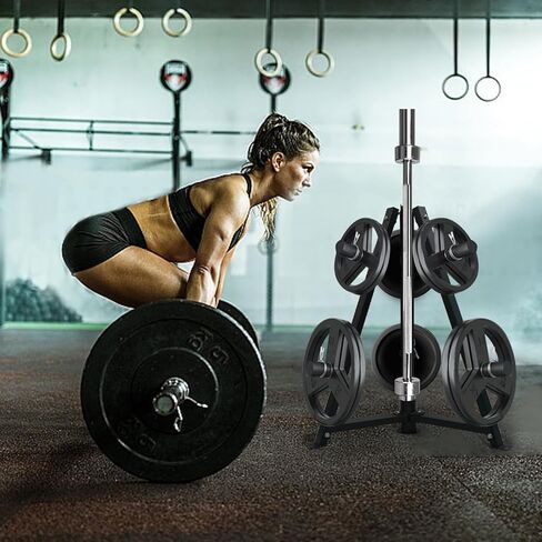 حامل لوحة الوزن، شجرة الوزن الأوليمبية للأطباق مقاس 5.08 سم، حامل لوحة الوزن لصالة الألعاب الرياضية المنزلية، تخزين لوحة الوزن شديدة التحمل in Kuwait