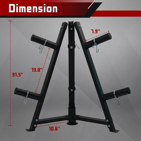 حامل لوحة الوزن، شجرة الوزن الأوليمبية للأطباق مقاس 5.08 سم، حامل لوحة الوزن لصالة الألعاب الرياضية المنزلية، تخزين لوحة الوزن شديدة التحمل in Kuwait