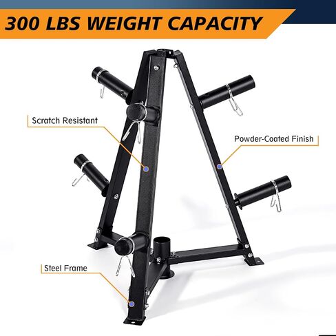 Olympic Weight Tree, Weight Plate Tree for 2-Inch Plates, Weight Tree with Excellent Load-Bearing Capacity for Home and Gym Strength Trainning in Saudi Arabia