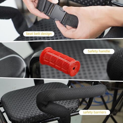 Kid's Bike seat,Child Seat for Adult bike, Rear Bck Seat for Kids Back Mount, Seat for Kids over 50 lbs, Rear Frame Mounted Baby Bike Seats Kids Safety in Saudi Arabia