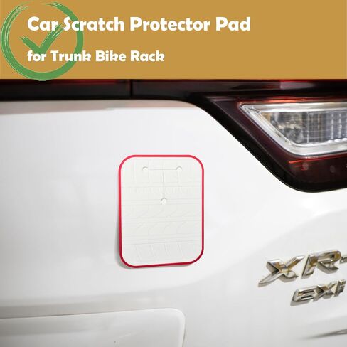 Car Scratch Protector for Trunk Bike Rack, Anti-Scratch Anti-Collision Non-Slip Silicone Pads, Car Paint Protective Pads Car Tire Pattern Non-Slip, Bike Car Rack Accessories(6 Pack) in Saudi Arabia