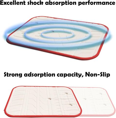 Car Scratch Protector for Trunk Bike Rack, Anti-Scratch Anti-Collision Non-Slip Silicone Pads, Car Paint Protective Pads Car Tire Pattern Non-Slip, Bike Car Rack Accessories(6 Pack) in Saudi Arabia