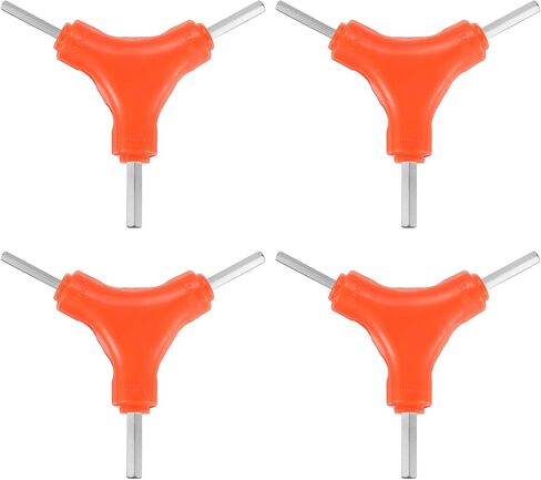 HARFINGTON Y-Shaped 3 Way Bike Hex Wrench 4/5/6mm Y-Type Internal Hexagon Wrench Kit All-In-One Multi Portable Biking Torque Spanner for Bicycle Cycling Repair Hardware Tools, Yellow in Saudi Arabia