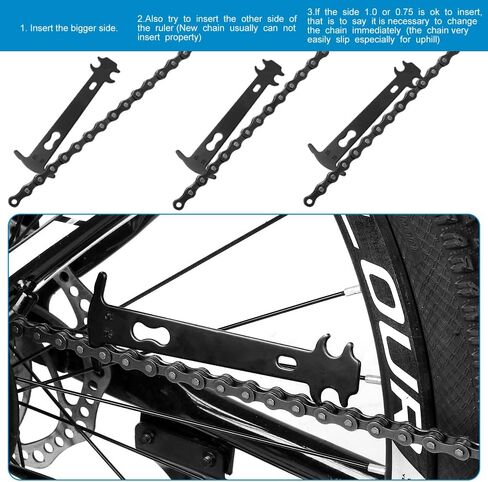 Bike Link Plier + Chain Breaker Splitter Tool + Chain Checker + 3 Pairs Bicycle Missing Links, Bike Link Opener Closer Plier Chain Cutter Connector Wear Indicator Tool in Saudi Arabia