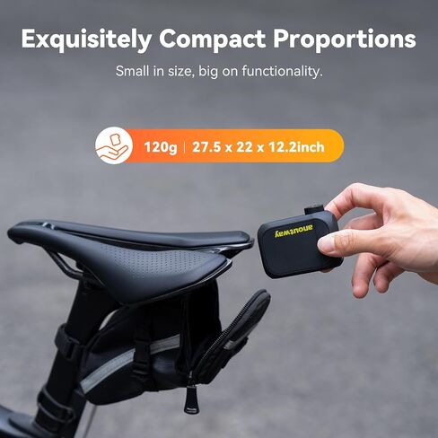Tiny Pump Bike Pump with Gauge Portable Ultra-Mini 120PSI Electric Bicycle Pump Type-C Rechargeable Battery in Saudi Arabia