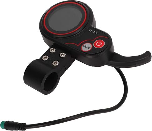 VBESTLIFE Electric Bike Thumb Throttle with LCD Display, Electric LCD Display Meter with 5P Waterproof Connector 24V 36V 48V 60V Control Panel for 22.2mm Electric Scooter in Saudi Arabia