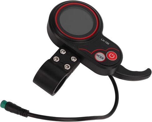 VBESTLIFE Electric Bike Thumb Throttle with LCD Display, Electric LCD Display Meter with 5P Waterproof Connector 24V 36V 48V 60V Control Panel for 22.2mm Electric Scooter in Saudi Arabia
