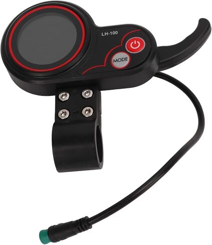 VBESTLIFE Electric Bike Thumb Throttle with LCD Display, Electric LCD Display Meter with 5P Waterproof Connector 24V 36V 48V 60V Control Panel for 22.2mm Electric Scooter in Saudi Arabia