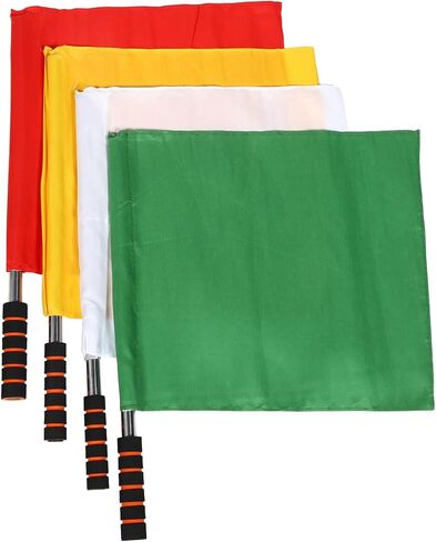 4pcs Referee Flag Flag Athletic Competition Flags Colored Referee Flags Race Referee Flags Sports Equipment Small Hand Flags Football Match Signal Flags Soccer Equipment in Saudi Arabia