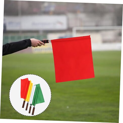 4pcs Referee Flag Flag Athletic Competition Flags Colored Referee Flags Race Referee Flags Sports Equipment Small Hand Flags Football Match Signal Flags Soccer Equipment in Saudi Arabia