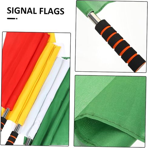 4pcs Referee Flag Flag Athletic Competition Flags Colored Referee Flags Race Referee Flags Sports Equipment Small Hand Flags Football Match Signal Flags Soccer Equipment in Saudi Arabia