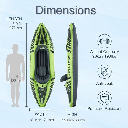 في الهواء الطلق نفخ قارب صيد كاياك 1 شخص in Kuwait