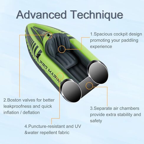 في الهواء الطلق نفخ قارب صيد كاياك 1 شخص in Kuwait