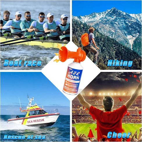 Marine Boat Air Horn 8.3oz,Portable Loud Air Horn Can for Safety, Marine Fog Horn, Boat Essentials,Bear Air Horn,Dog Training, Sports Events Camping and Self-protection in Saudi Arabia