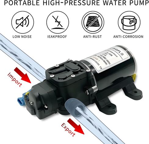Boat Marine Shower Sump Pump Drain Kit System Shower Pump System 12 Volts 750 GPH Multi-port Shower Sump Pump Used For RV Yacht Marine (12V 0.75L) in Saudi Arabia
