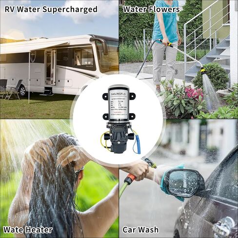 Boat Marine Shower Sump Pump Drain Kit System Shower Pump System 12 Volts 750 GPH Multi-port Shower Sump Pump Used For RV Yacht Marine (12V 0.75L) in Saudi Arabia