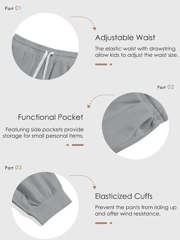 Haloumoning Girls' Sweatpants Soft Athletic Lounge Joggers Kids High Waist Casual Trousers Pants in Saudi Arabia