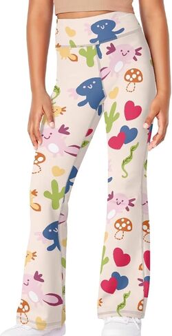 Girls Flare Leggings Butt Lift Wide Leg Pants Kids Clothes in Saudi Arabia