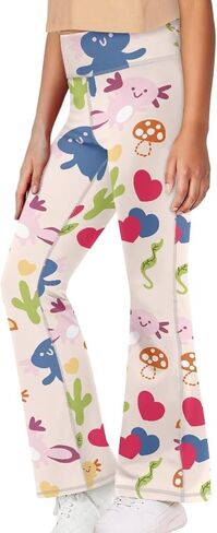 Girls Flare Leggings Butt Lift Wide Leg Pants Kids Clothes in Saudi Arabia
