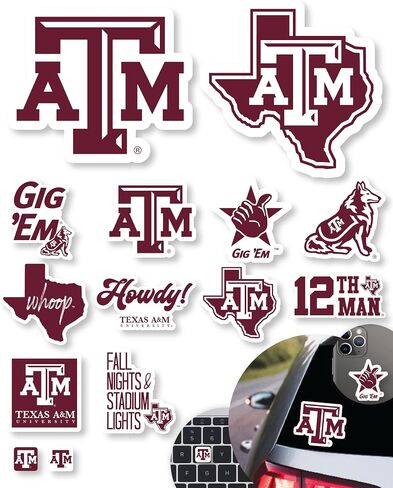 Virginia Tech Merch Stickers Decals VT Gifts Hokies Car Water Bottle 14 Pcs in Kuwait