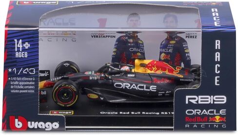 Bburago 1:43 Race Oracle Red Bull Racing RB19 (2023) w/Driver - Verstappen #1 in Saudi Arabia