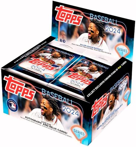 2024 Topps Series 1 Baseball Retail Display Box - 20 Packs per Box, Medium, Blue in Saudi Arabia