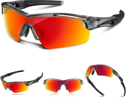 Polarized Sports Sunglasses for Men Women Youth Baseball Cycling Running Driving Fishing Tennis Golf Motor TAC UV400 TR90 in Saudi Arabia