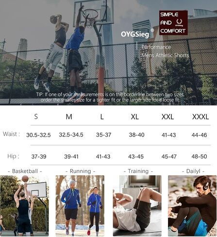 6 Pack Mens Athletic Gym Shorts Basketball Shorts with Pockets, Quick Dry Workout Running Shorts Casual for men in Saudi Arabia