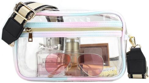 Clear Bag for Stadium Events, Small Clear Crossbody Purse, Stadium Approved in Saudi Arabia