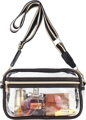 Clear Bag for Stadium Events, Small Clear Crossbody Purse, Stadium Approved in Saudi Arabia