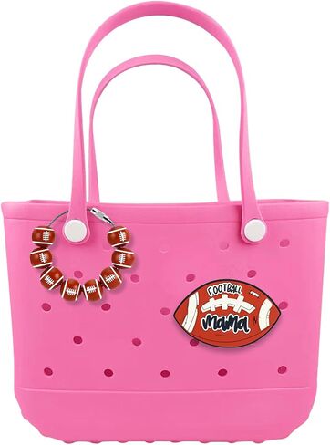 2Pcs Bogg Bag Charms Wooden Beads Baseball Beach Bag Accessories Charms Large Cute Insert Sports Charm for Tote Bag in Saudi Arabia