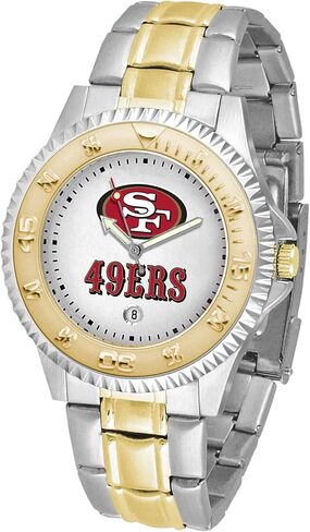 Game Time NFL Mens Two-Tone CompetitorWrist Watch, White, One Size in Saudi Arabia