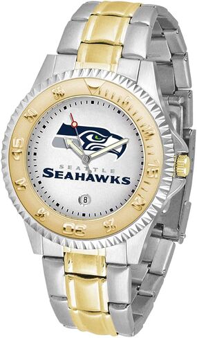 Game Time NFL Mens Two-Tone CompetitorWrist Watch, White, One Size in Saudi Arabia