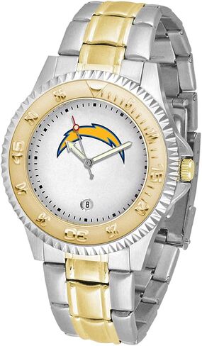 Game Time NFL Mens Two-Tone CompetitorWrist Watch, White, One Size in Saudi Arabia
