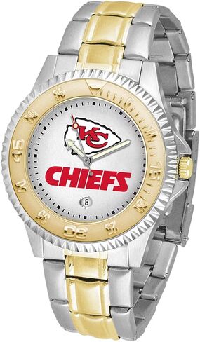 Game Time NFL Mens Two-Tone CompetitorWrist Watch, White, One Size in Saudi Arabia