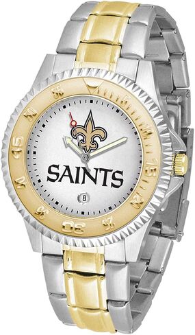 Game Time NFL Mens Two-Tone CompetitorWrist Watch, White, One Size in Saudi Arabia