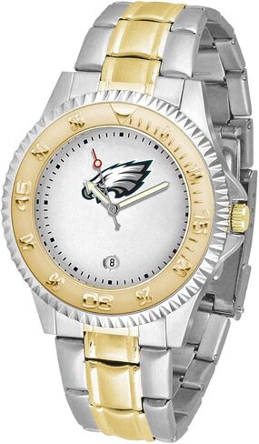 Game Time NFL Mens Two-Tone CompetitorWrist Watch, White, One Size in Saudi Arabia