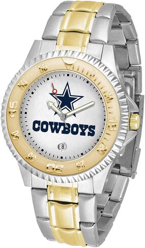 Game Time NFL Mens Two-Tone CompetitorWrist Watch, White, One Size in Saudi Arabia
