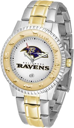 Game Time NFL Mens Two-Tone CompetitorWrist Watch, White, One Size in Saudi Arabia