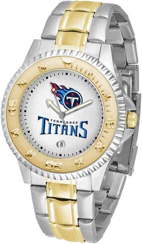 Game Time NFL Mens Two-Tone CompetitorWrist Watch, White, One Size in Saudi Arabia