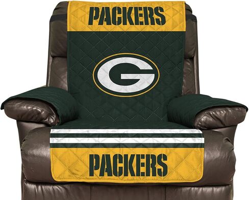 NFL Unisex NFL Recliner Reversible Furniture Protector with Elastic Straps, 80-inches by 65-inches in Saudi Arabia