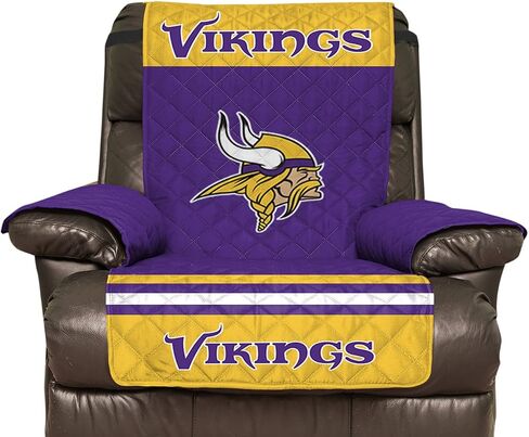 NFL Unisex NFL Recliner Reversible Furniture Protector with Elastic Straps, 80-inches by 65-inches in Saudi Arabia