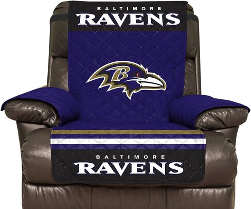 NFL Unisex NFL Recliner Reversible Furniture Protector with Elastic Straps, 80-inches by 65-inches in Saudi Arabia
