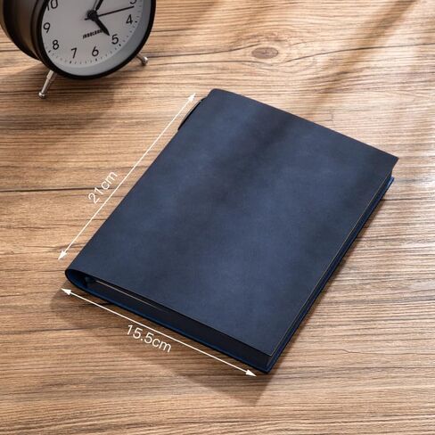 Huatean Home 200 Pages A5 Notebook, College Ruled Softcover Large Thick Notebooks, Blue in Saudi Arabia