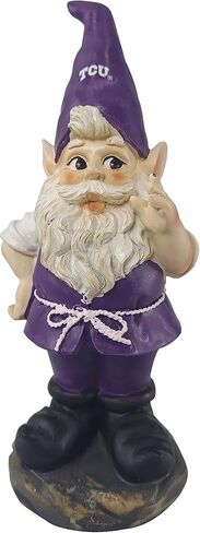 Hanna's Handiworks Texas Christian University Gnome Statue - Indoor/Outdoor Resin Figurine Decor for Desk, Garden, Porch - Ideal Gift for Graduation/Birthday/Alumni - Rep Your Team with Fan Merch in Saudi Arabia