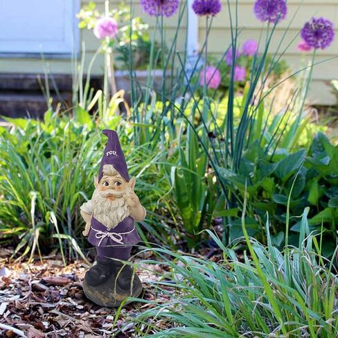 Hanna's Handiworks Texas Christian University Gnome Statue - Indoor/Outdoor Resin Figurine Decor for Desk, Garden, Porch - Ideal Gift for Graduation/Birthday/Alumni - Rep Your Team with Fan Merch in Saudi Arabia