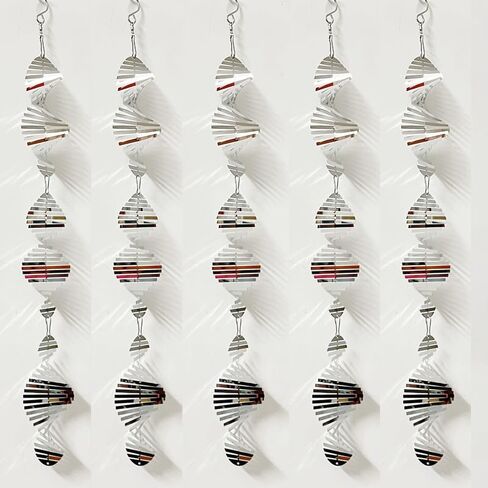 مجموعة أقراص تخويف الطيور المعدنية 15 قطعة - عاكسات الطيور على الوجهين شديدة الانعكاس، دوارات الرياح لتزيين الحديقة الخارجية، أجهزة الطيور لمنع تخويف الطيور بعيدًا عن مزرعة الفناء in Kuwait