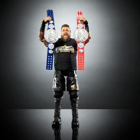 Mattel WWE Ultimate Edition Fan Takeover Action Figure, Kevin Owens Collectible Set with Interchangeable Accessories Like Extra Heads & Swappable Hands in Saudi Arabia