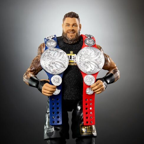 Mattel WWE Ultimate Edition Fan Takeover Action Figure, Kevin Owens Collectible Set with Interchangeable Accessories Like Extra Heads & Swappable Hands in Saudi Arabia