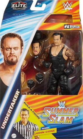 Mattel WWE Elite Collection Action Figure, SummerSlam Kane Collectible with Accessory & Referee Build-A-Figure Parts in Saudi Arabia